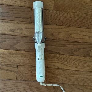 CONAIR curling iron  Silver and White Curling Iron 1.5” barrel